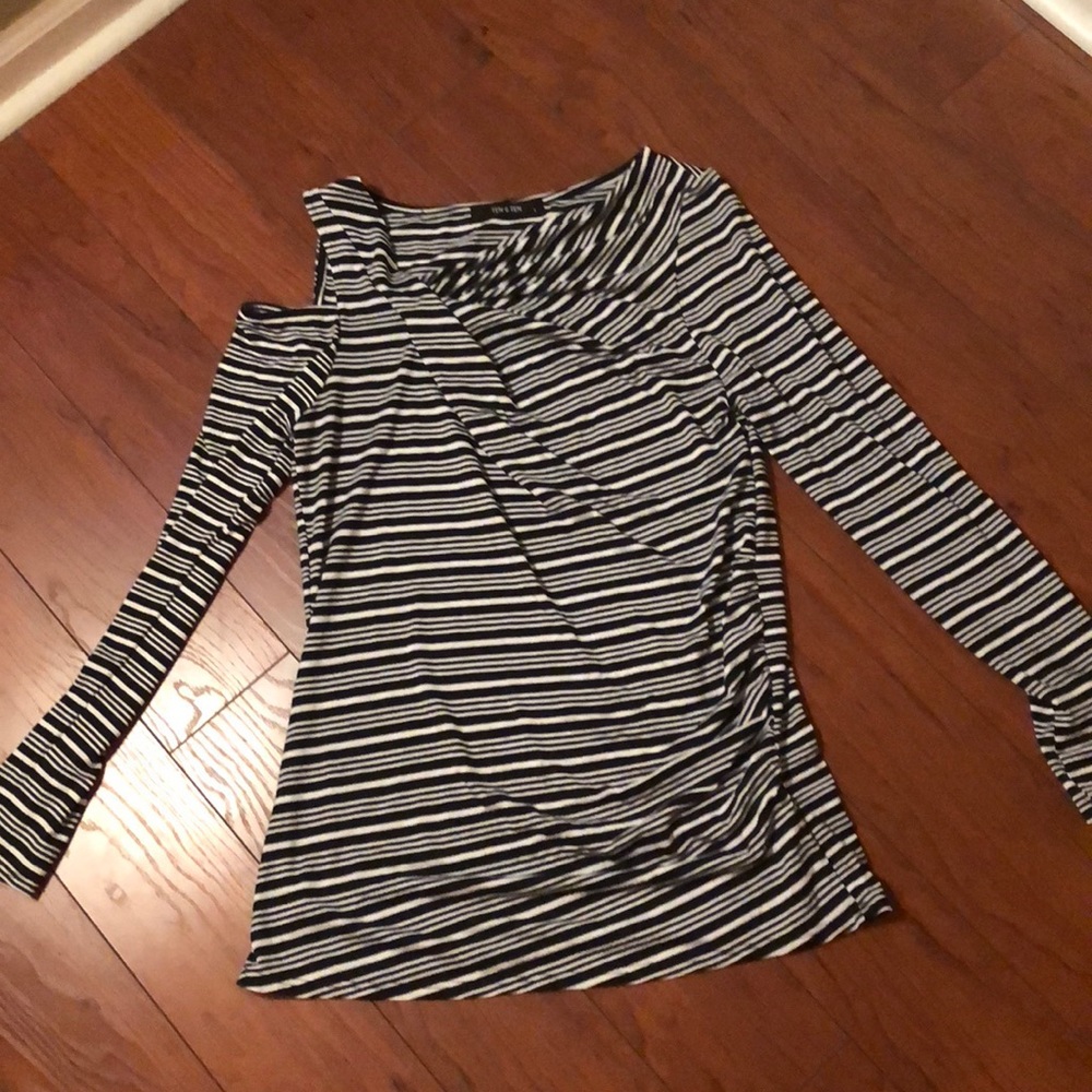 🔳Striped long sleeve blouse🔳